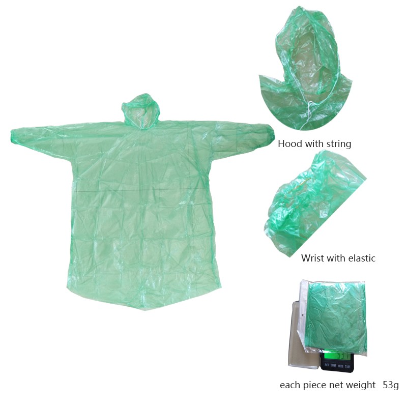 transparent sport rain coat